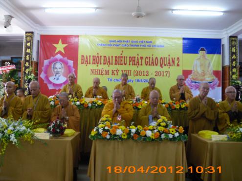 TP. HCM: Đại hội Đại biểu Phật giáo Q2 nhiệm kỳ VIII (2012 – 2017)
